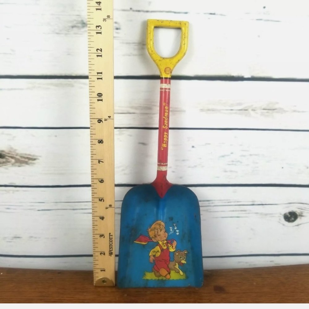 Ohio Art Shovel Boy Dog Whistling Sandman Vintage - Picture 9 of 9